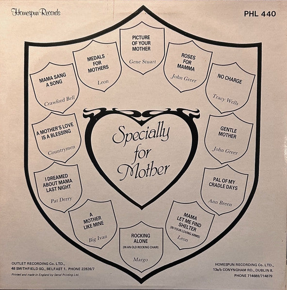 Various : Specially For Mother (LP, Comp)