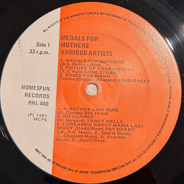 Various : Specially For Mother (LP, Comp)