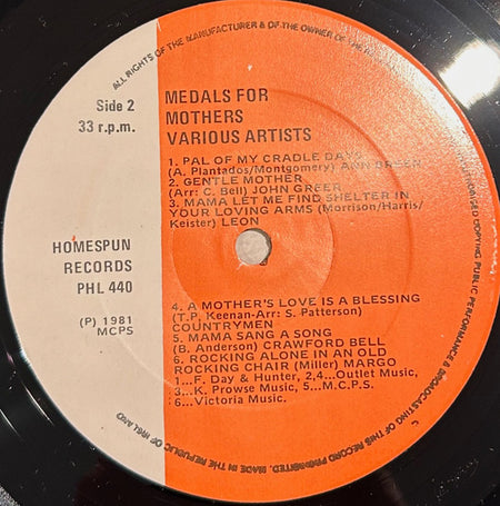 Various : Specially For Mother (LP, Comp)