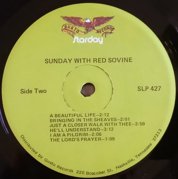 Red Sovine : Sunday With Red Sovine (LP, Album, RE, Ter)