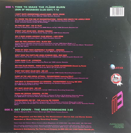Megabass / The Mastermixers : Time To Make The Floor Burn / Get Down (12", Mixed)