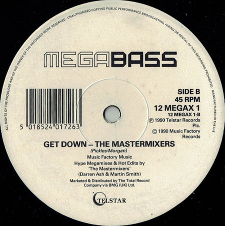 Megabass / The Mastermixers : Time To Make The Floor Burn / Get Down (12", Mixed)