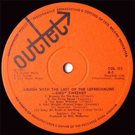 Birdy Sweeney : Laugh With The Last Of The Leprechauns (LP)