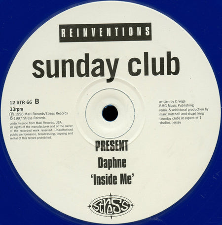 Sunday Club Presents Brothers In Rhythm Featuring Charvoni / Daphne : Reinventions (12", Ltd, Blu)