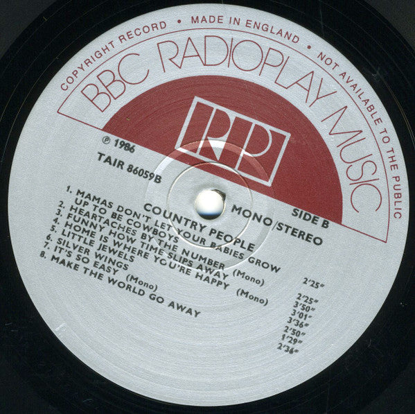 Various : Country People (LP, Comp, Mono)