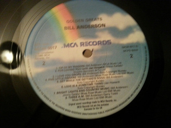 Bill Anderson (2) : Golden Greats (LP, Comp)