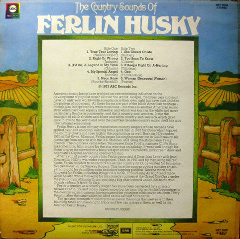 Ferlin Husky : The Country Sounds Of Ferlin Husky (LP, Album)