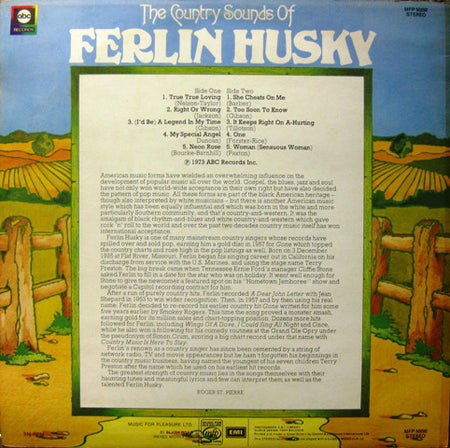 Ferlin Husky : The Country Sounds Of Ferlin Husky (LP, Album)