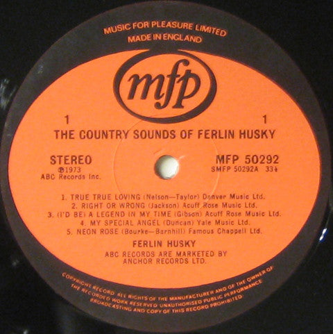 Ferlin Husky : The Country Sounds Of Ferlin Husky (LP, Album)