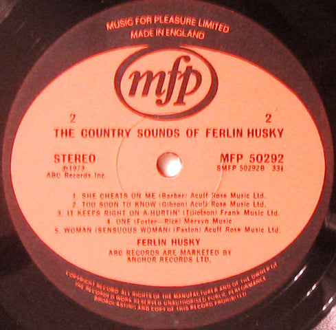 Ferlin Husky : The Country Sounds Of Ferlin Husky (LP, Album)