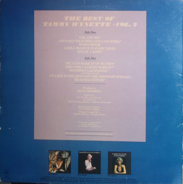 Tammy Wynette : The Best Of Tammy Wynette Vol.2 (LP, Comp)