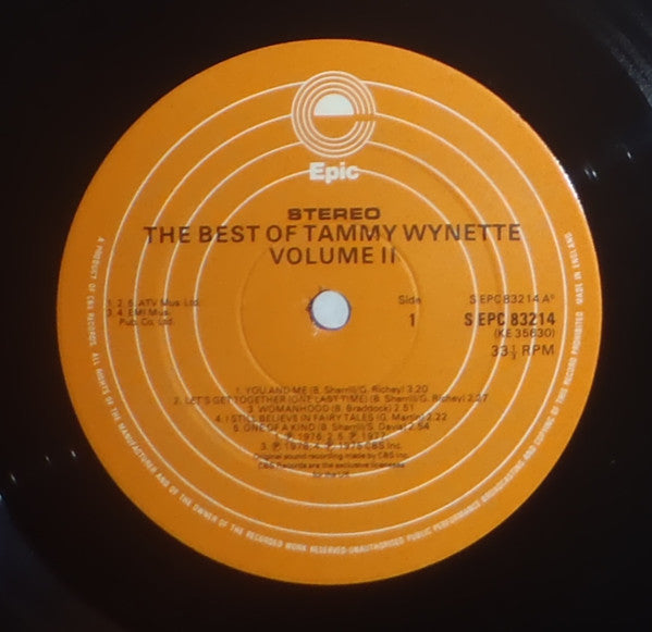 Tammy Wynette : The Best Of Tammy Wynette Vol.2 (LP, Comp)