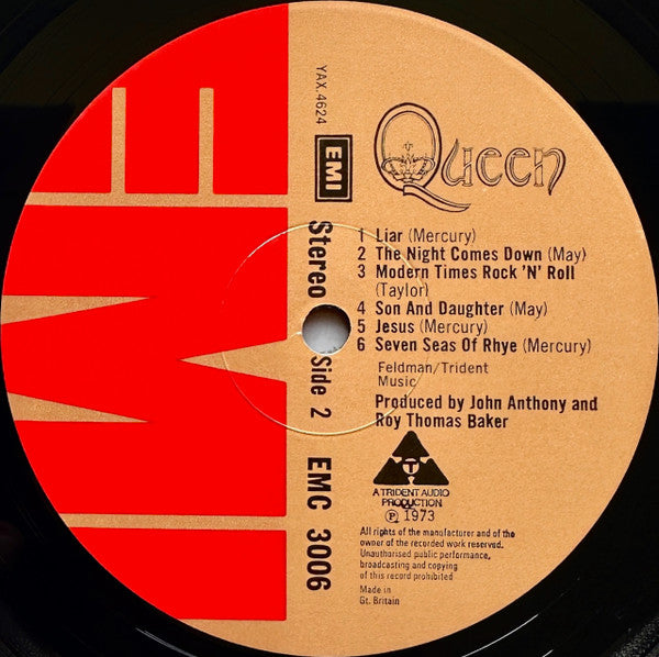 Queen : Queen (LP, Album, RE, EMI)