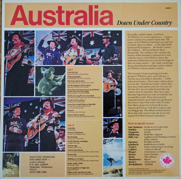 Australia (7) : Down Under Country (LP, Album)
