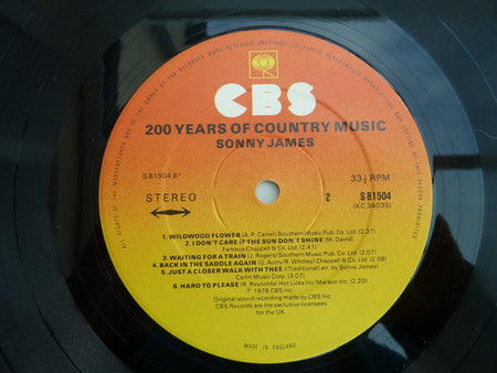 Sonny James : 200 Years Of Country Music (LP)