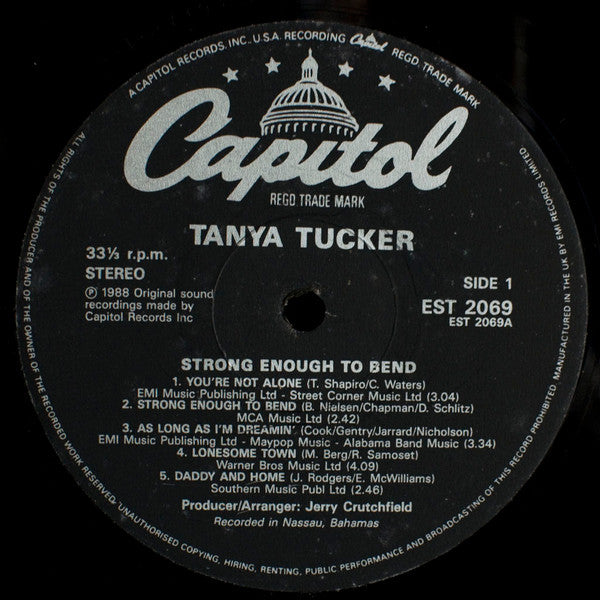 Tanya Tucker : Strong Enough To Bend (LP, Album)