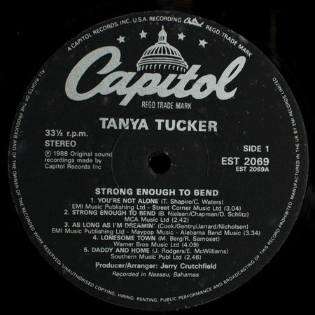 Tanya Tucker : Strong Enough To Bend (LP, Album)