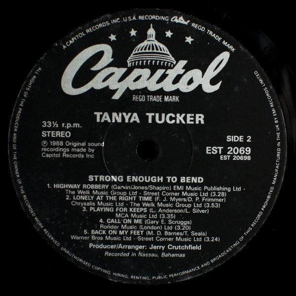 Tanya Tucker : Strong Enough To Bend (LP, Album)