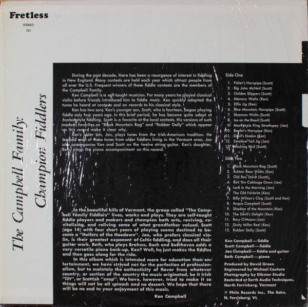 The Campbell Family (4) : Champion Fiddlers (LP, Album)