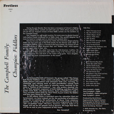 The Campbell Family (4) : Champion Fiddlers (LP, Album)