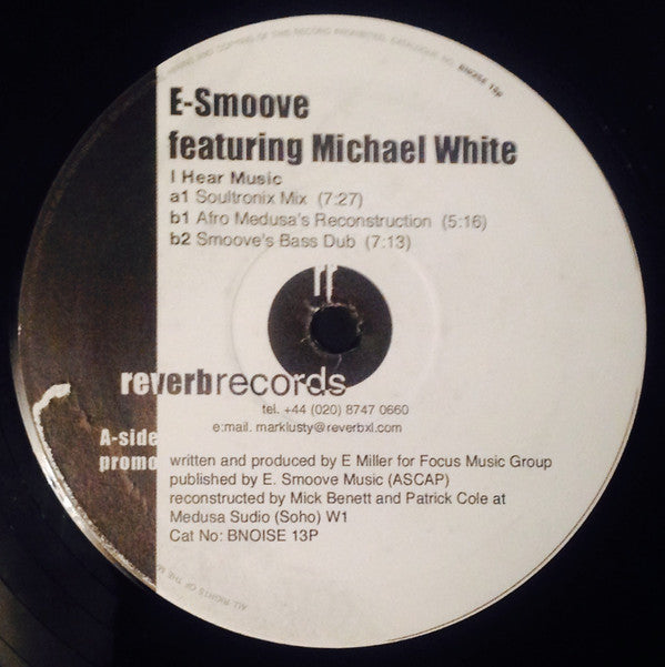 E-Smoove : I Hear Music (12", Promo)