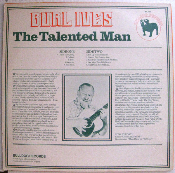Burl Ives : The Talented Man (LP)
