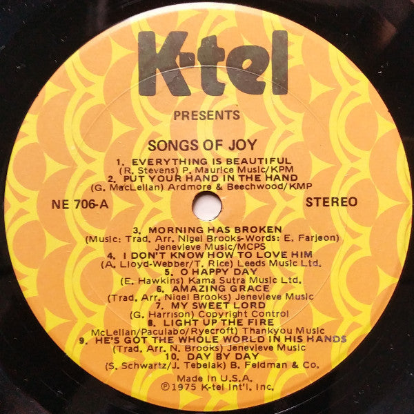 The Nigel Brooks Singers : 20 Songs Of Joy (LP)