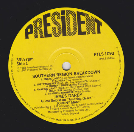 James Darby (2) : Southern Region Breakdown (LP, Album)