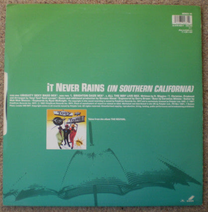 Tony! Toni! Toné! : It Never Rains (In Southern California) (12")