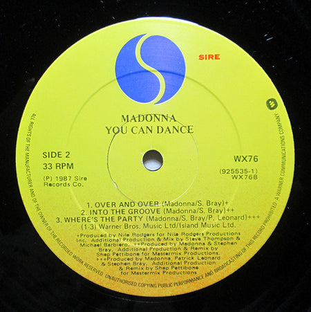 Madonna : You Can Dance (LP, Comp)