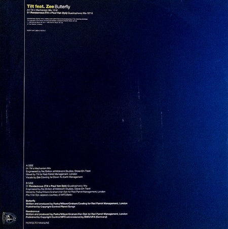 Tilt Feat. Zee* : Butterfly (12")