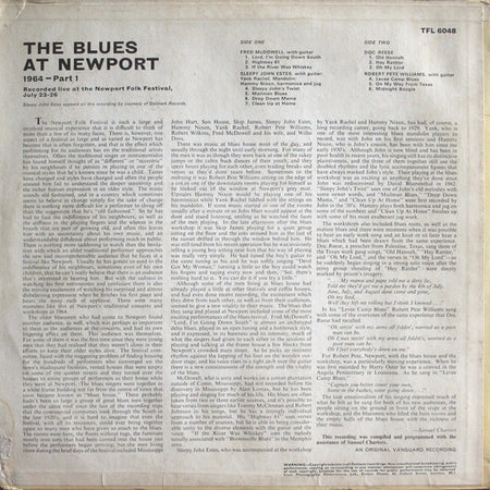 Various : The Blues At Newport / 1964 / Part 1 (LP, Mono)