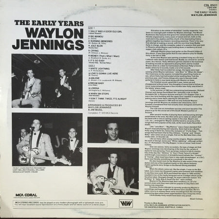 Waylon Jennings : The Early Years (LP, Comp)