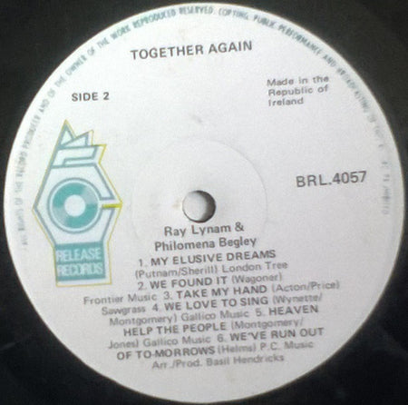 Ray Lynam And Philomena Begley : Together...Again! (LP)