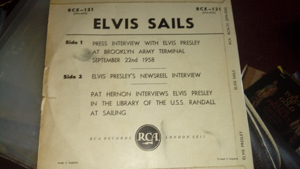 Elvis Presley : Elvis Sails (7", EP, RE, Fou)