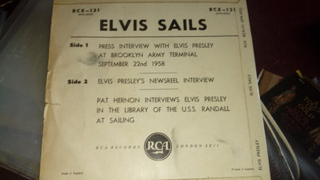Elvis Presley : Elvis Sails (7", EP, RE, Fou)