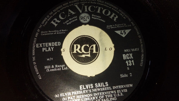 Elvis Presley : Elvis Sails (7", EP, RE, Fou)