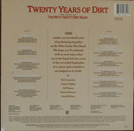 Nitty Gritty Dirt Band : Twenty Years Of Dirt - The Best Of The Nitty Gritty Dirt Band (LP, Comp)
