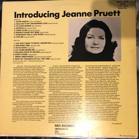 Jeanne Pruett : Introducing Jeanne Pruett (LP, Comp)