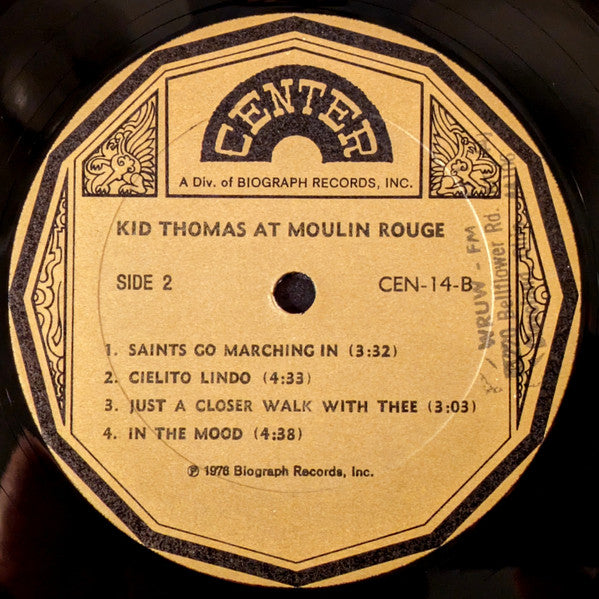 Kid Thomas Valentine : Kid Thomas At Moulin Rouge (LP, Album, RE)