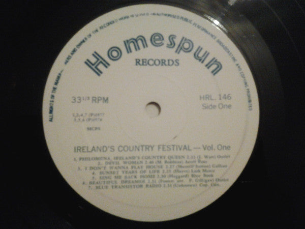 Various : Ireland's Country Festival Vol. 1 (LP, Comp)