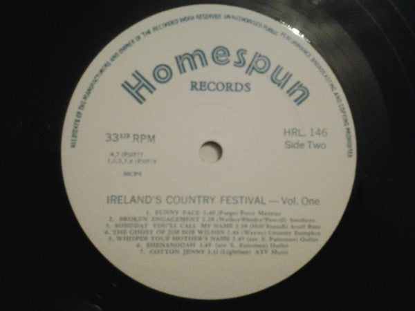 Various : Ireland's Country Festival Vol. 1 (LP, Comp)