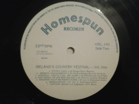 Various : Ireland's Country Festival Vol. 1 (LP, Comp)