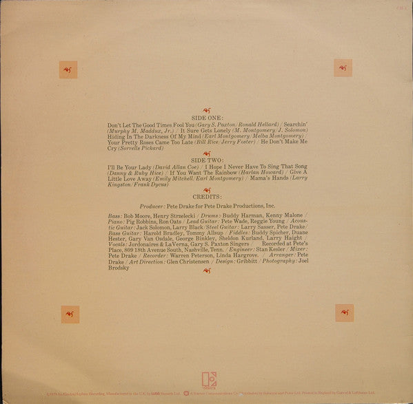 Melba Montgomery : Don't Let The Good Times Fool You (LP, Album, RE)