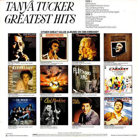 Tanya Tucker : Greatest Hits (LP, Comp, RE)