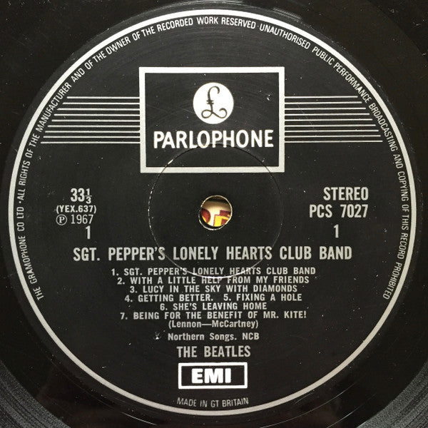 The Beatles : Sgt. Pepper's Lonely Hearts Club Band (LP, Album, RP, One)
