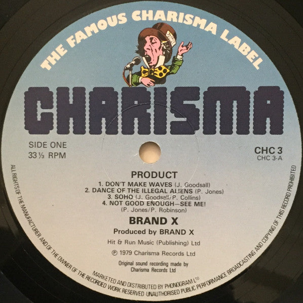 Brand X (3) : Product (LP, Album, RE)