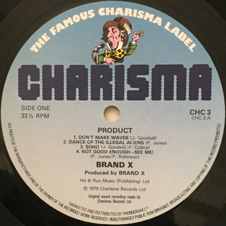 Brand X (3) : Product (LP, Album, RE)