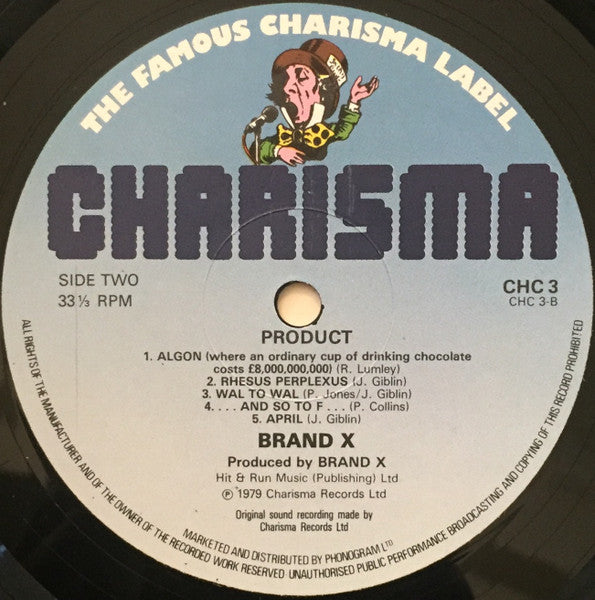 Brand X (3) : Product (LP, Album, RE)