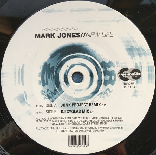 Mark Jones : New Life (12")
